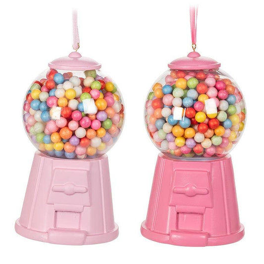 Bubblegum Machine Ornament-2 Assorted-5.5"H