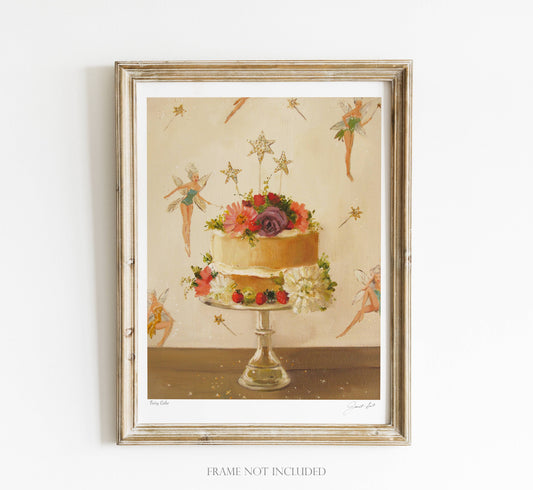 Fairy Cake Art Print - 8.5" X 11"