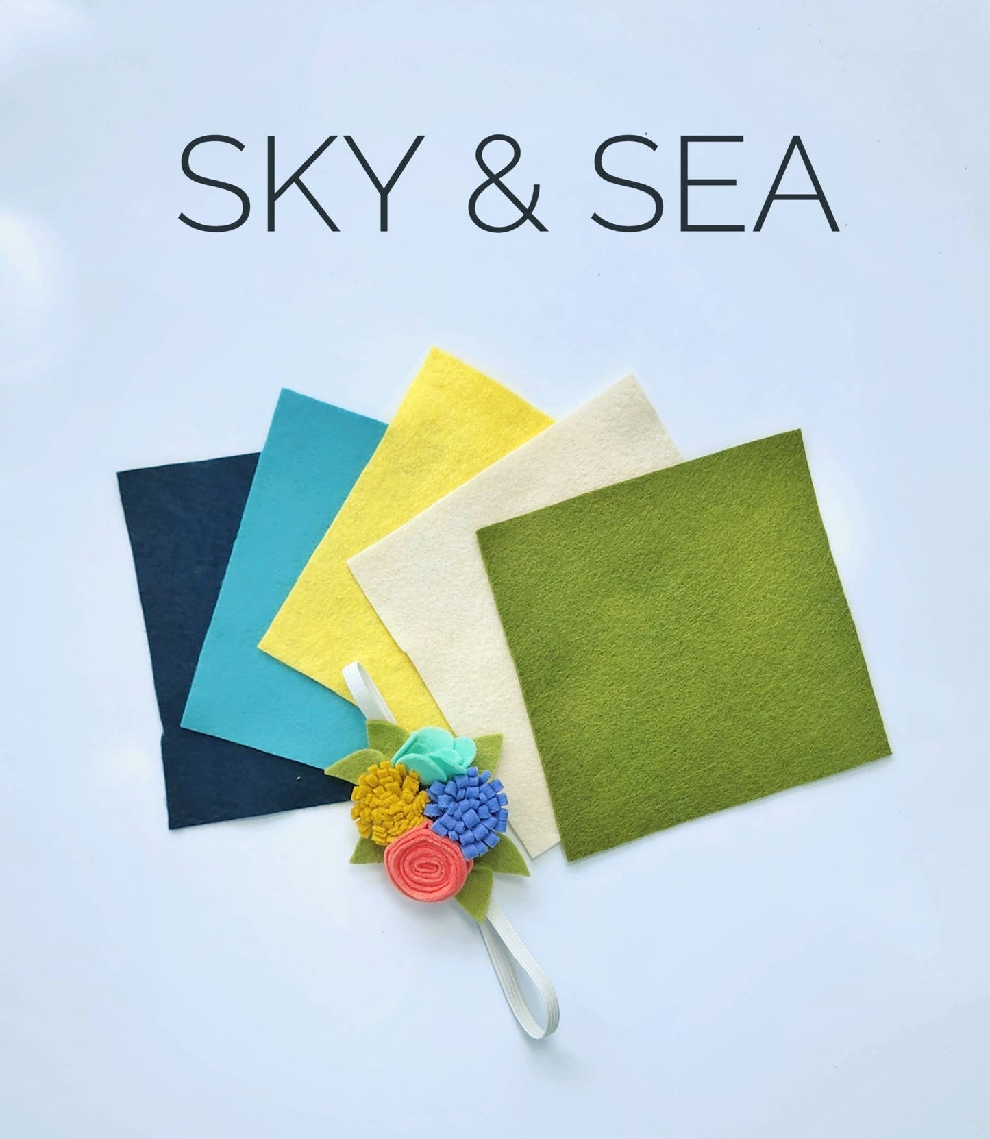 Felt Bookmark DIY Kit: Sea Salt & Rose