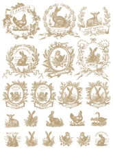 Spring Melody Decor Paint Inlay™ by IOD (Pad of 8 - 12"x16" sheets) - Will Ship Week of 2/24!