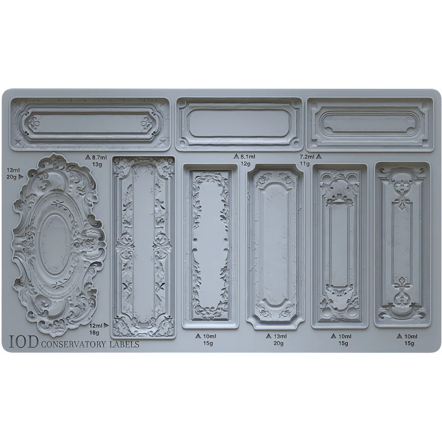 Conservatory Labels 6x12 IOD Mould
