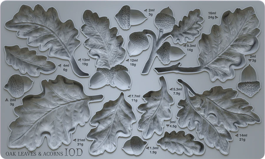 Oak Leaves & Acorns 6x10 IOD Mould™