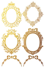 Petits Ornements Gilded Transfer™ by IOD (Pad of 8 - 8"x12" sheets)-