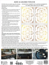 Si Belle Decor Transfer™ by IOD (Pad of 4 - 12"x16" sheets) - Will Ship Week of 2/24!