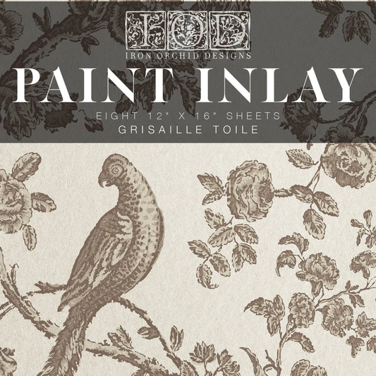 Grisaille Toile IOD Paint Inlay 12x16 Pad™