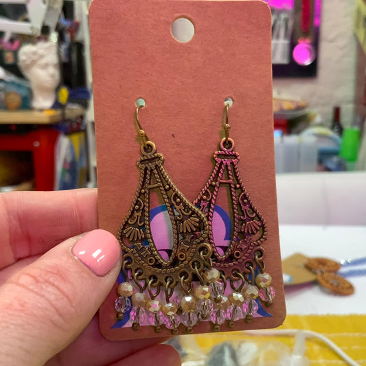 Neutral Chandelier Earrings