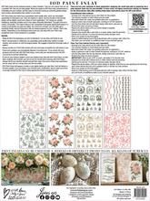 Spring Melody Decor Paint Inlay™ by IOD (Pad of 8 - 12"x16" sheets) - Will Ship Week of 2/24!