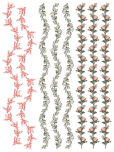 Spring Melody Decor Paint Inlay™ by IOD (Pad of 8 - 12"x16" sheets) - Will Ship Week of 2/24!