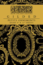 Petits Ornements Gilded Transfer™ by IOD (Pad of 8 - 8"x12" sheets)-