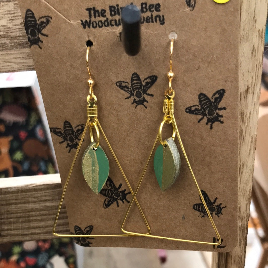 The Birch Bee GEOMETRIC GREEN & GOLD