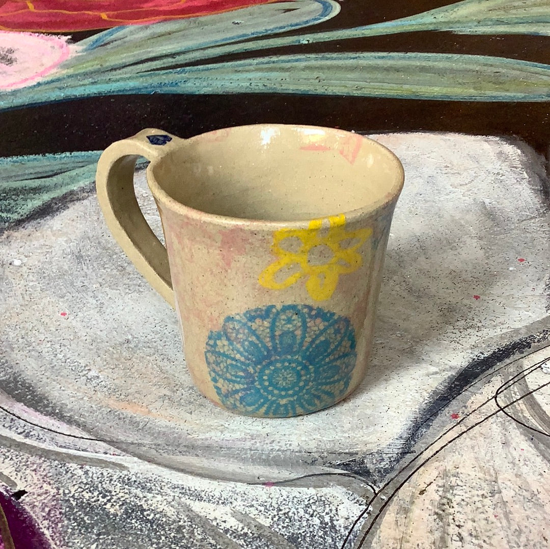 EvaThrows Pottery: Flower Mug
