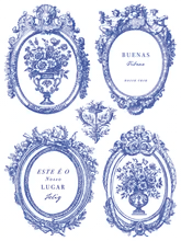 Portofino Decor Paint Inlay™ by IOD (Pad of 8 - 12"x16" sheets) - Will Ship Week of 2/24!