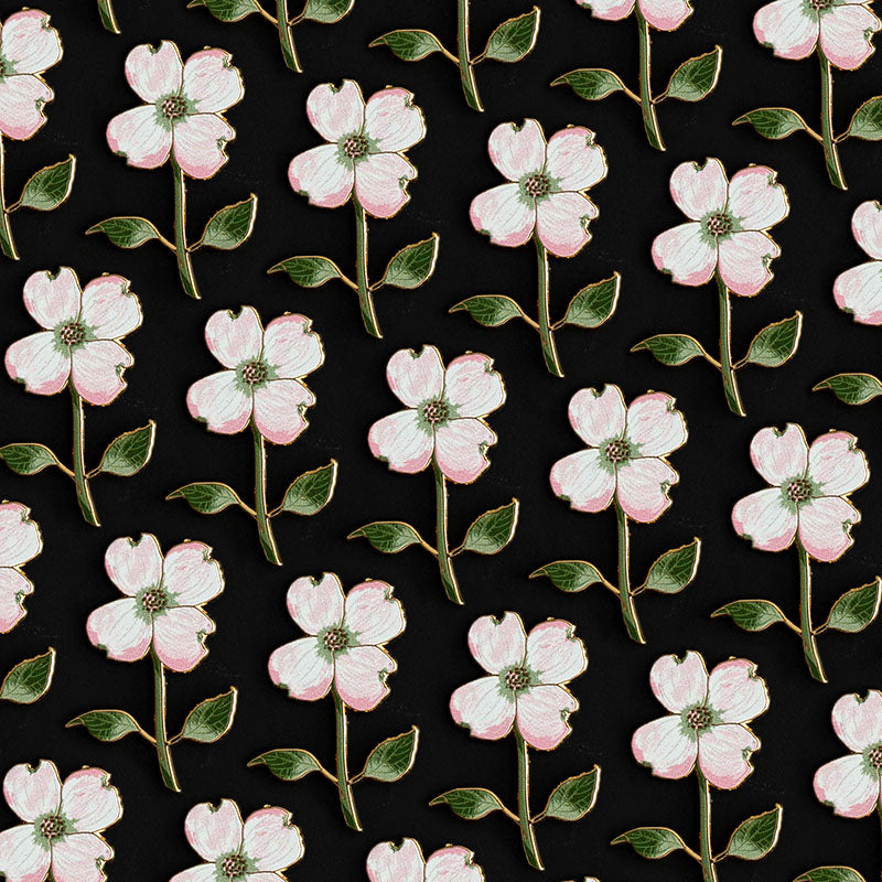Flowering Dogwood Floral Enamel Pin