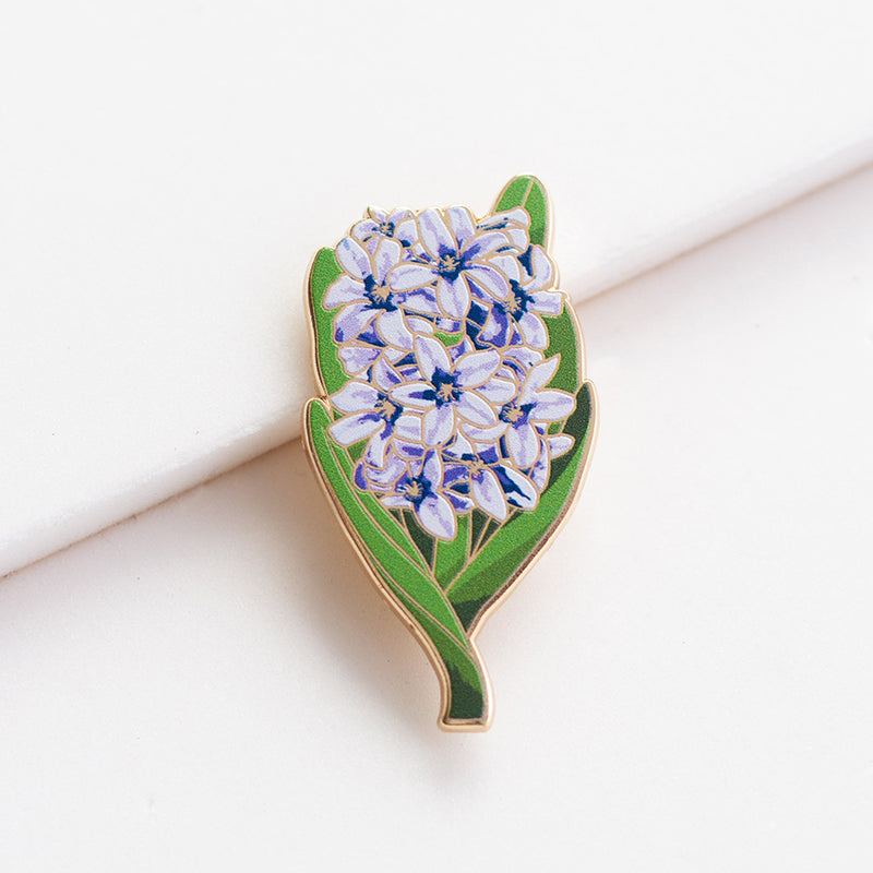 Hyacinth Floral Enamel Pin