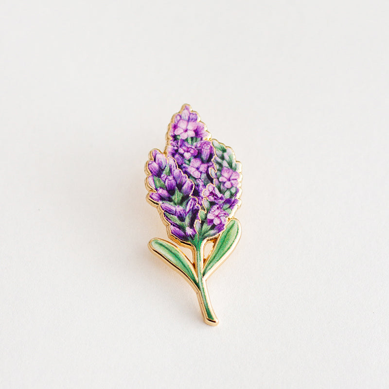 Lavender v2 Floral Enamel Pin