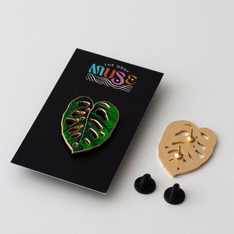 Monstera Adansonii Plant Enamel Pin