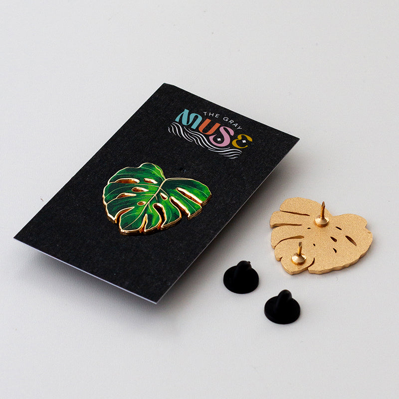 Monstera Deliciosa Plant Enamel Pin