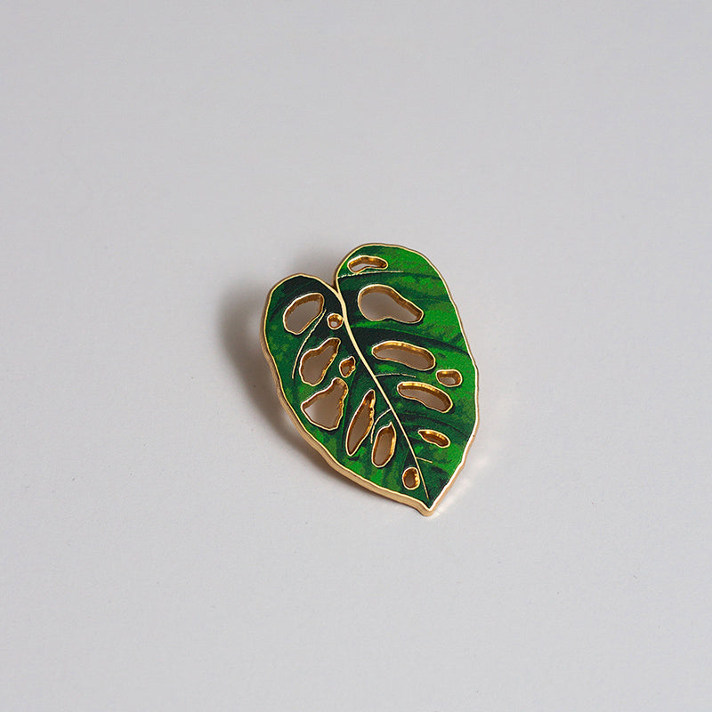 Monstera Adansonii Plant Enamel Pin