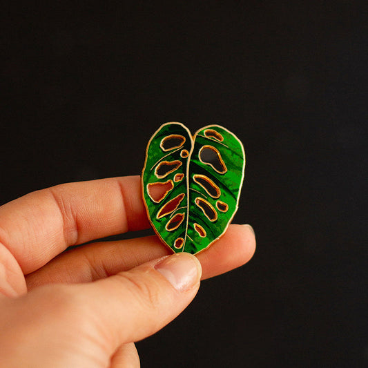 Monstera Adansonii Plant Enamel Pin