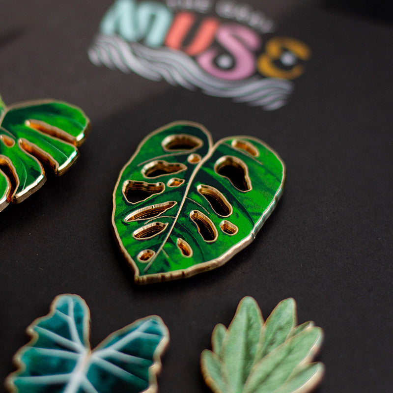 Monstera Adansonii Plant Enamel Pin