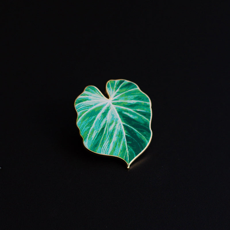 RETIRING Philodendron Gloriosum Plant Enamel Pin