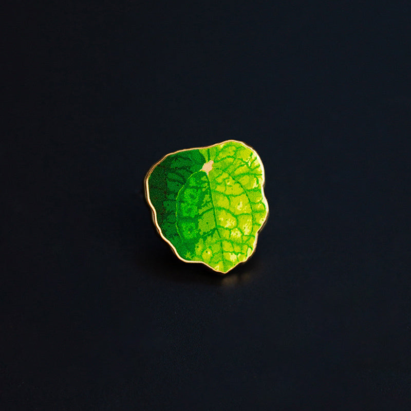 RETIRING Pilea Peperomioides Plant Enamel Pin