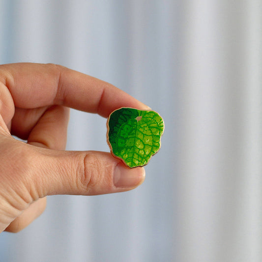 RETIRING Pilea Peperomioides Plant Enamel Pin