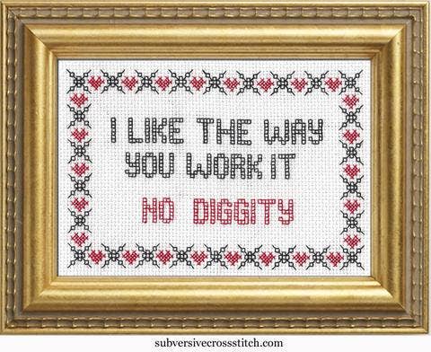 I Like The Way You Work It: Deluxe Cross Stitch Kit