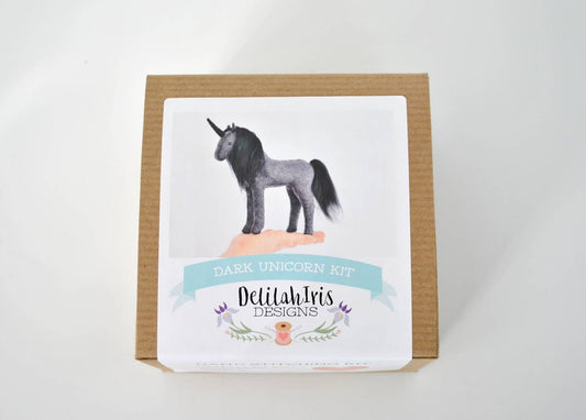 DIY Craft Kit - Dark Unicorn Sewing Kit