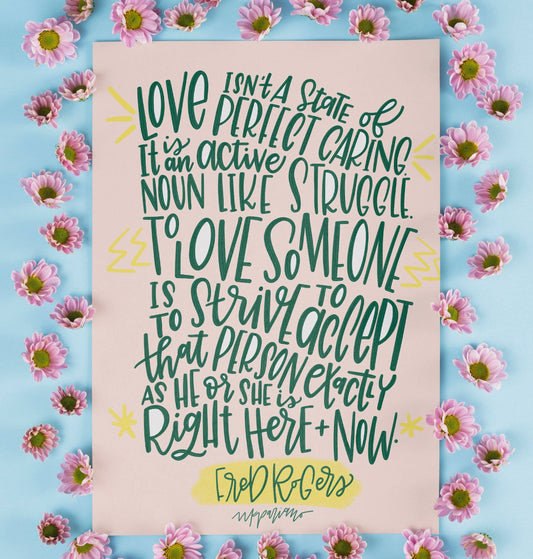 Mr. Rogers on Love Print