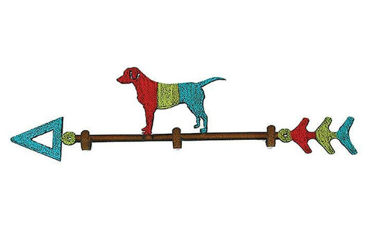 Lab Pet key Hook Wall Organize Recycled Metal Leash holder