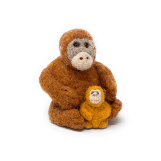 Orangutan & Baby Needle Felting Craft Kit