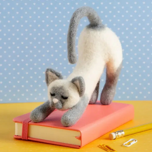 Stretching Cat Needle Felting Kit