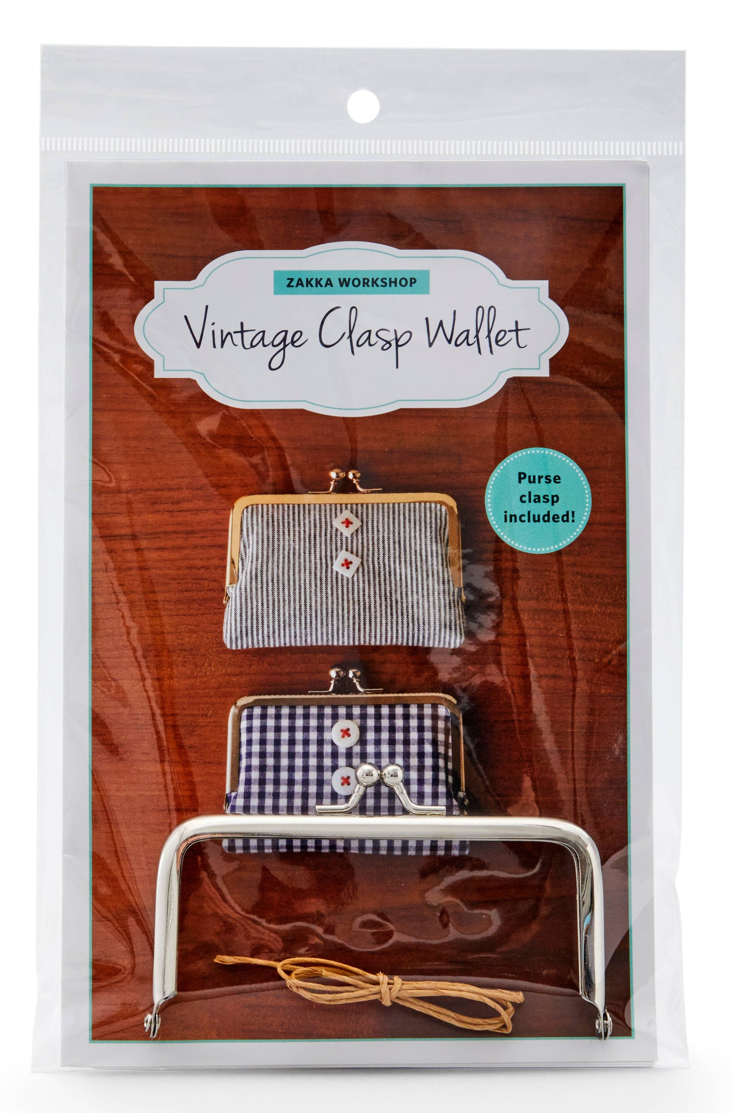 Vintage Clasp Wallet with Silver Clasp (#ZW2187)