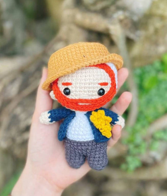 Vincent Van Gogh Handmade Crochet Doll