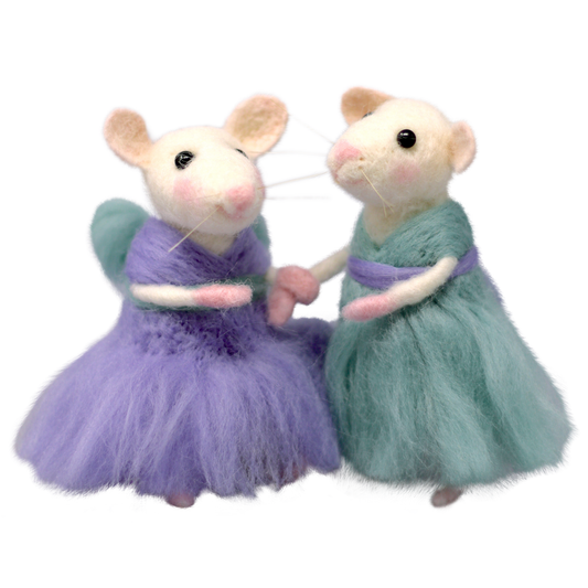 Poppy & Daisy Mice Needle Felting Craft Kit