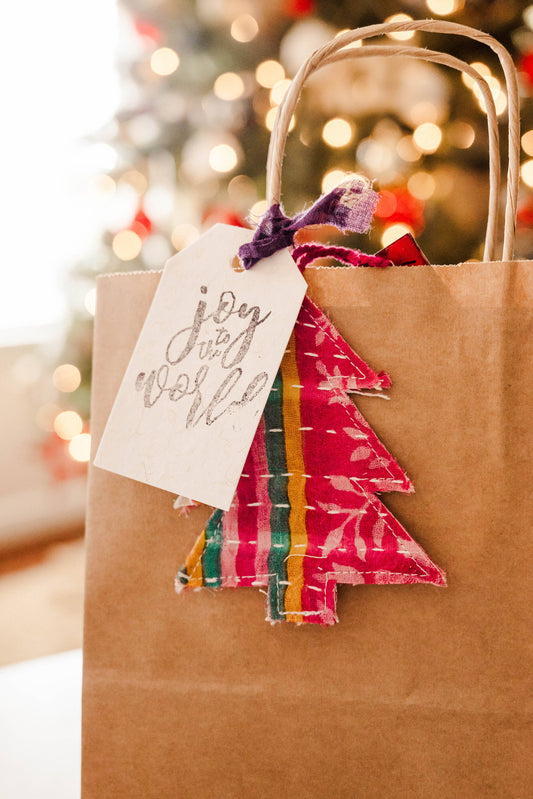 Kantha Christmas Tree Ornaments