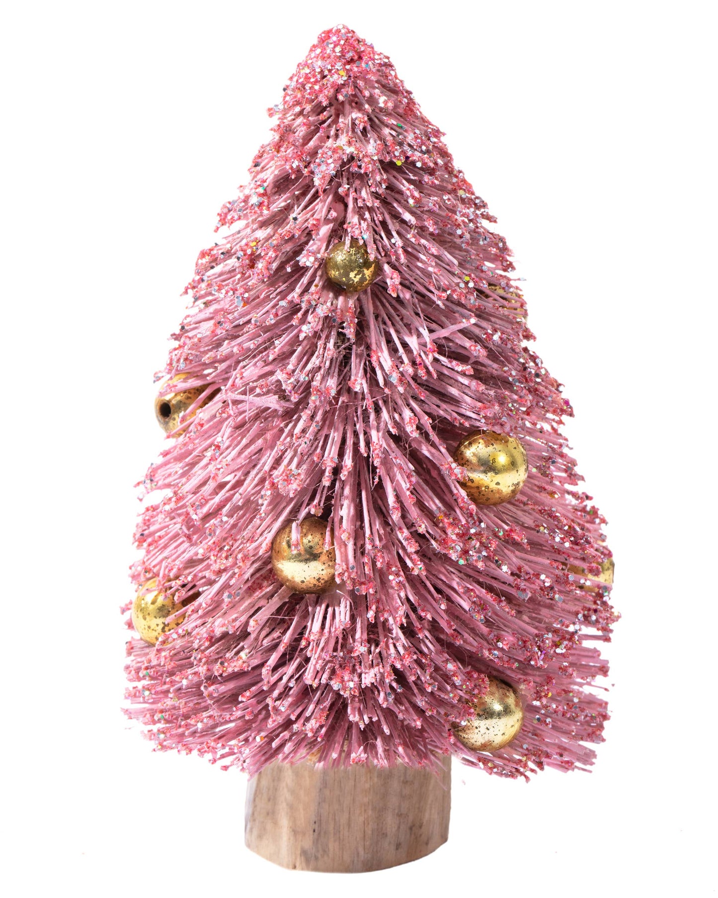 Pink Bottle Brush Tree with Beads