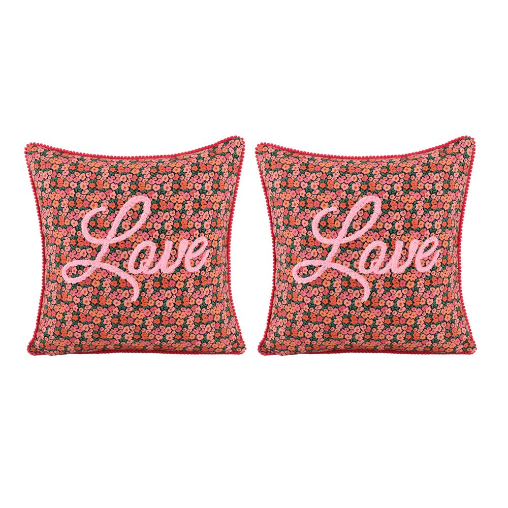 "LOVE FOREVER" PILLOW 18X18