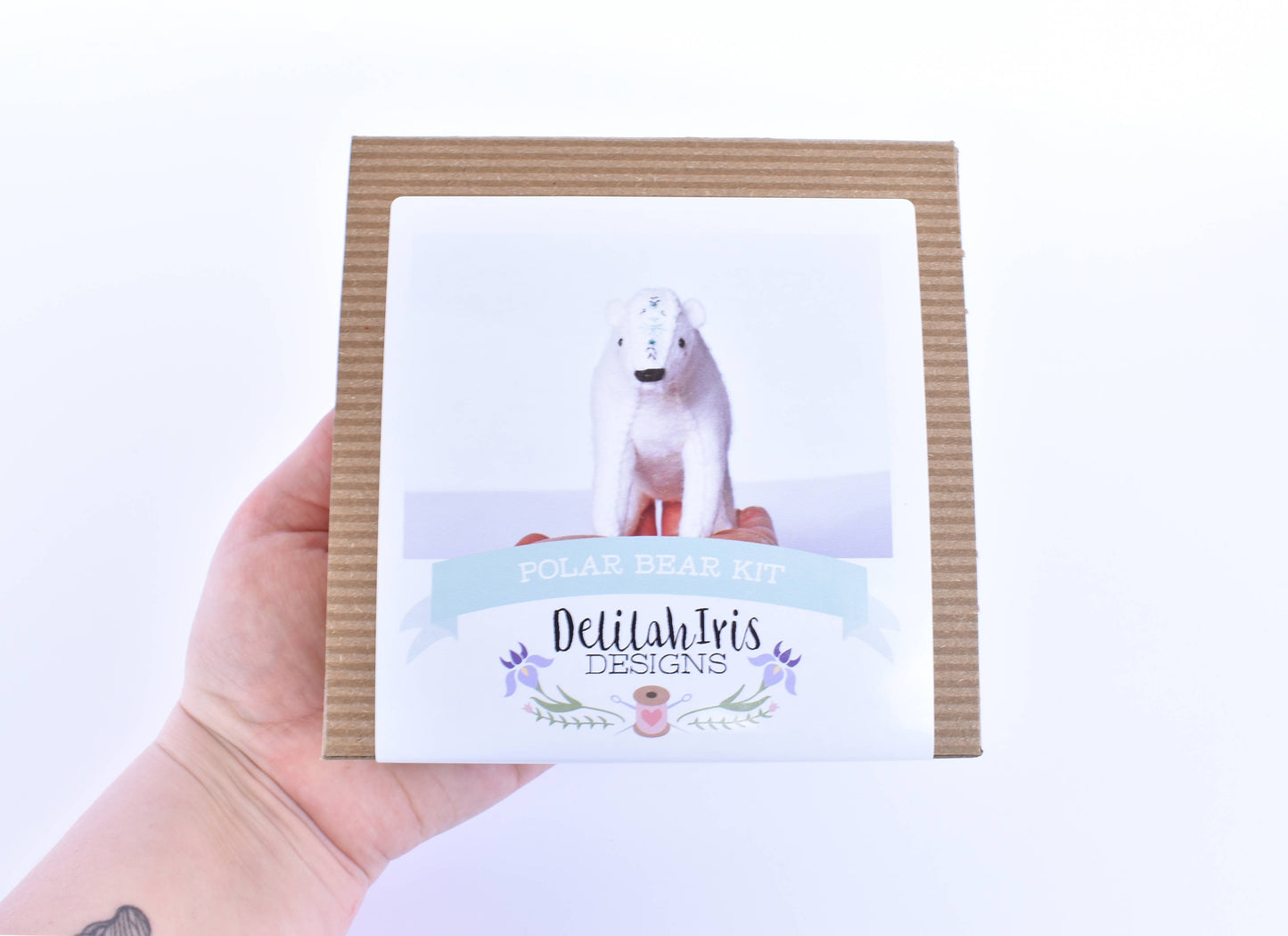 Polar Bear Sewing Kit - DIY Hand Sewing & Embroidery