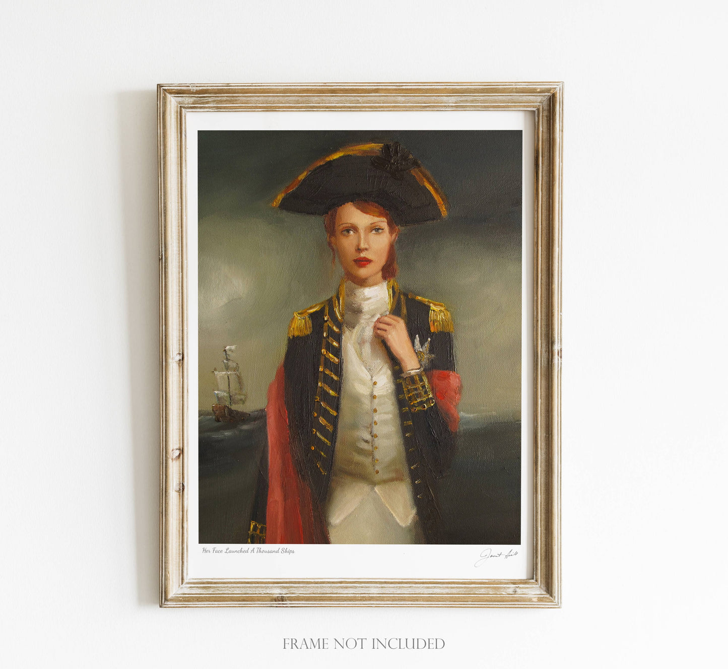 Her Face Launched A Thousand Ships Art Print - 8.5" X 11"