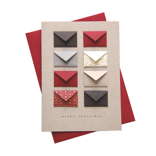 Christmas Gold Tiny Envelopes Card