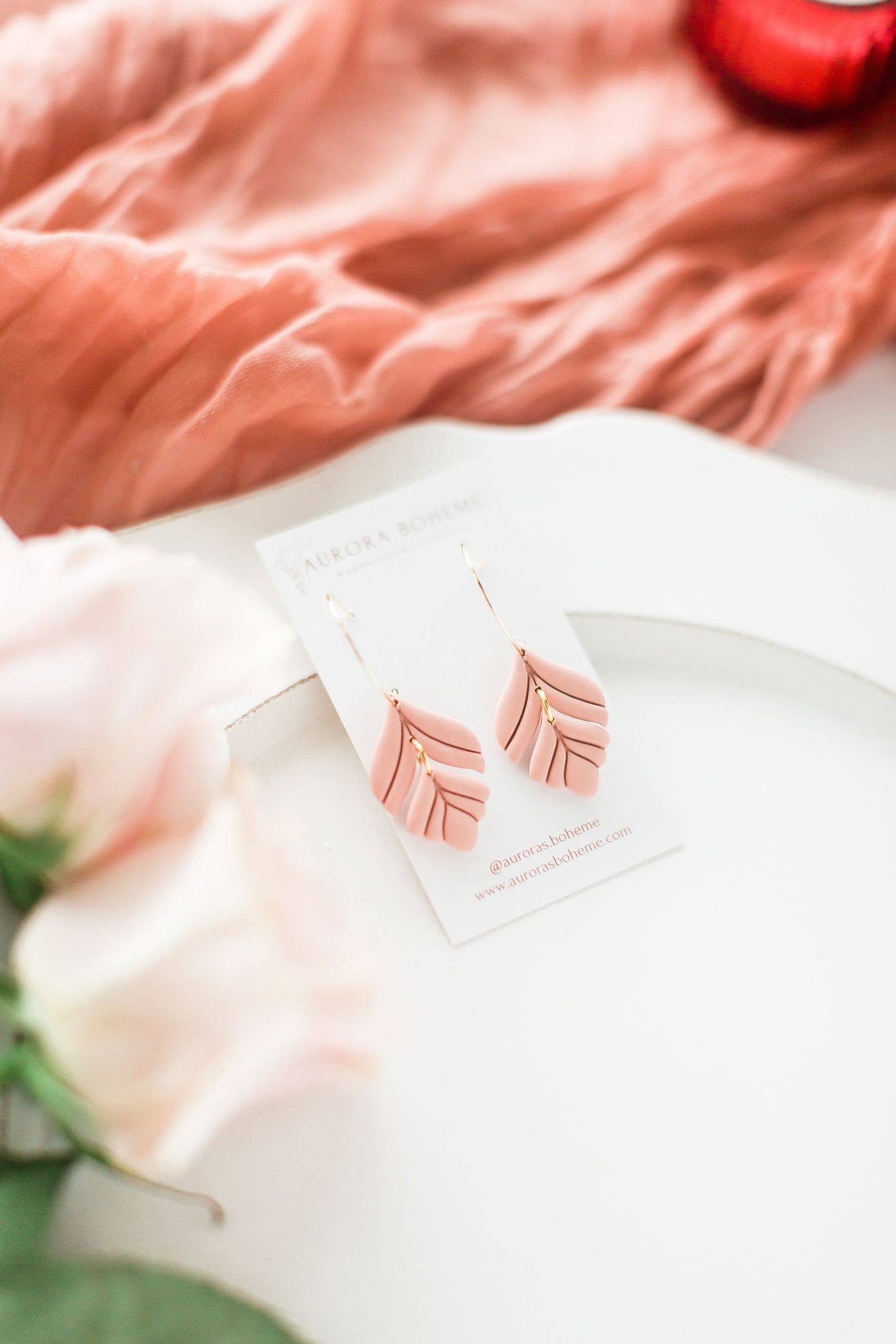 Pink Flora Hoops