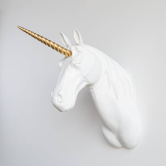 XL Faux Unicorn Wall Mount