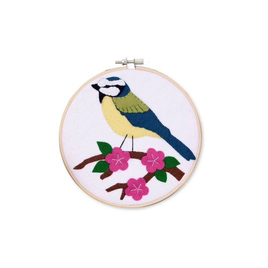 Blue Tit Felt Applique Craft Kit