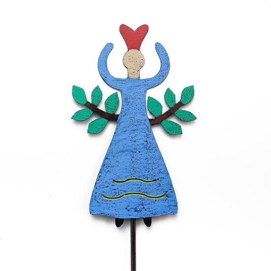 Angel Plant Stake Heart Garden Stake Metal gift heart eco