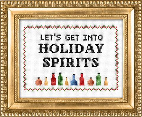 Let's Get Into Holiday Spirits: Deluxe Cross Stitch Kit