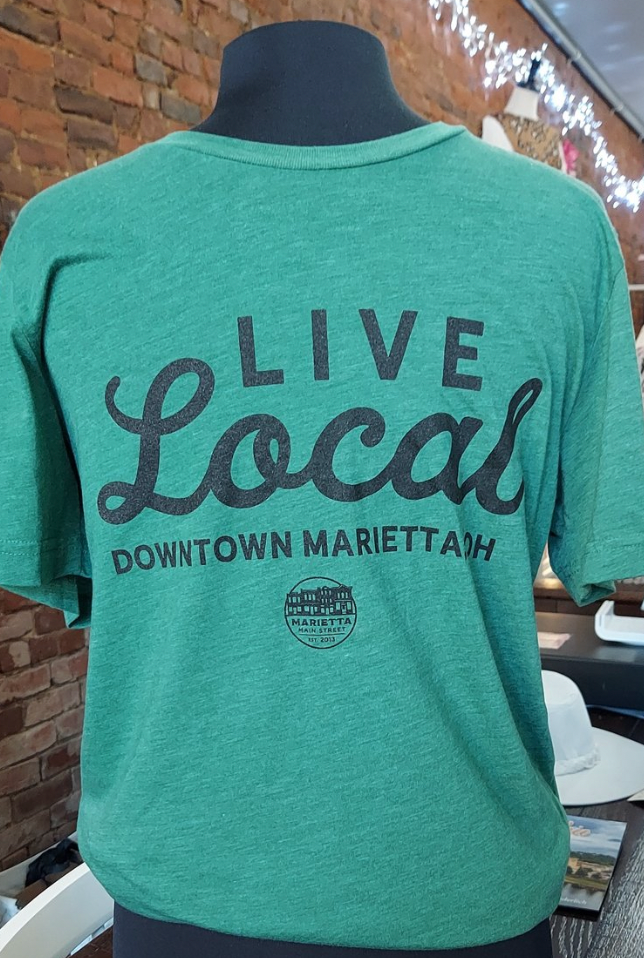 MARIETTA, OHIO Live Local T-Shirt GREEN*