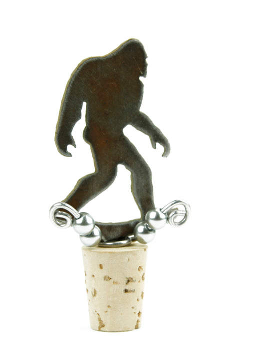 Wine Stopper cork barware kitchen sasquatch yeti bigfoot