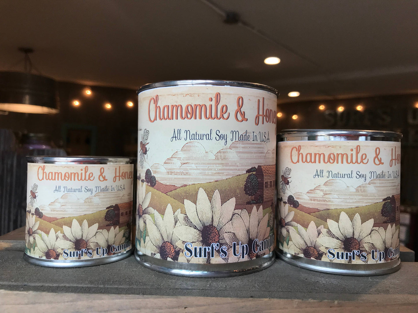 Chamomile and Honey Paint Can Candle